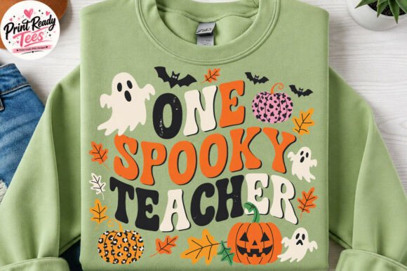Celebrate Spooky Season with One Spooky Teacher PNG
