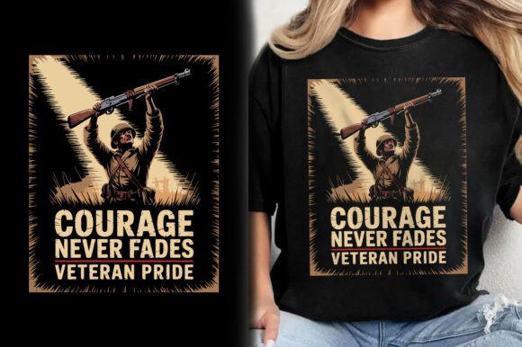Courage Never Fades Veteran Pride Shirt: A Designer's Guide