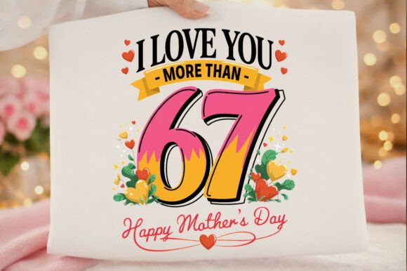 Funny Mothers Day 6 7 Love More Than Png: A Design Asset for Celebration
