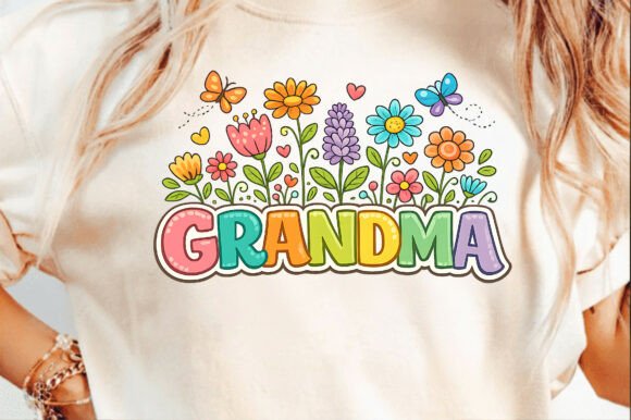 Grandma Retro Flower Mother's Day Png: A Designer's Guide