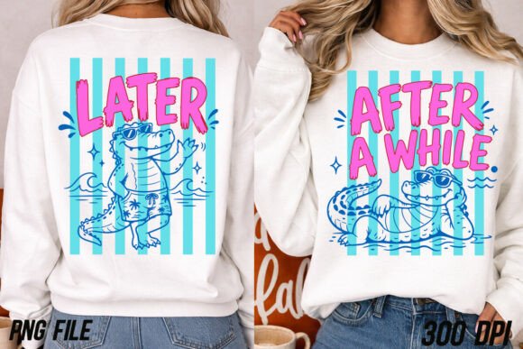 Later Gator After a While Alligator PNG: Unleash Playful Design