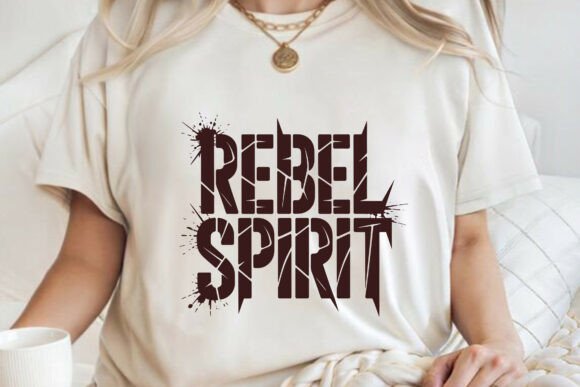 Rebel Spirit Bold Attitude Men's T-shirt Design